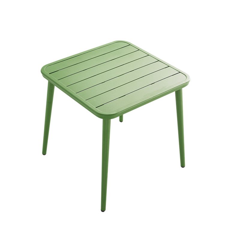 Green Contemporary Bistro Table Set 1/2/3/5 Pcs Metal Bistro Set for Small Places
