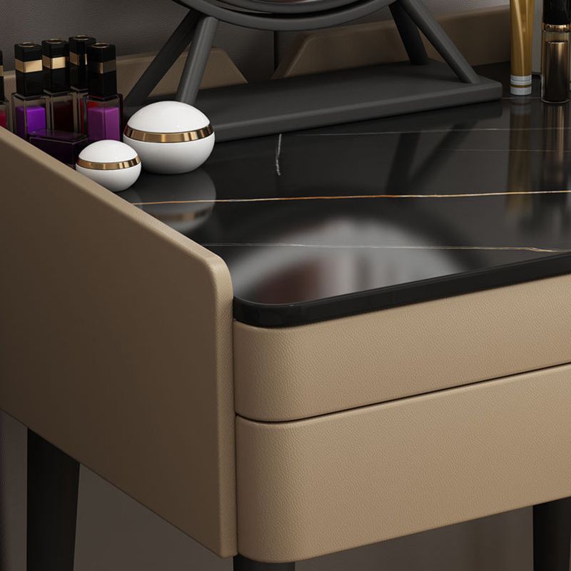 Two Piece Modern Vanity Set Stone Top 23.62" Wide Dressing Table