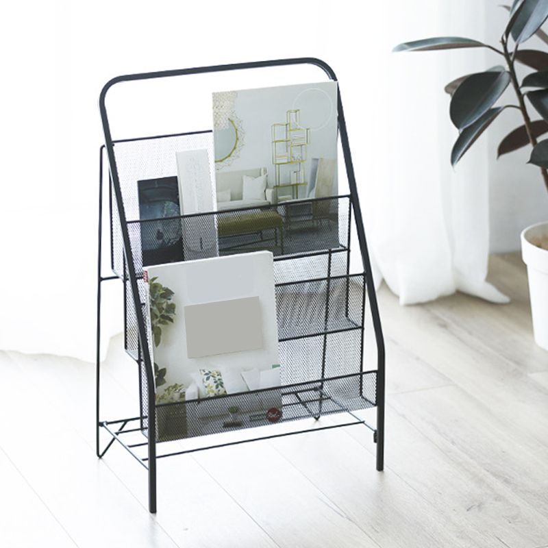 Industrial Metal Book Organizer Freestanding Stain Resistant Bookshelf