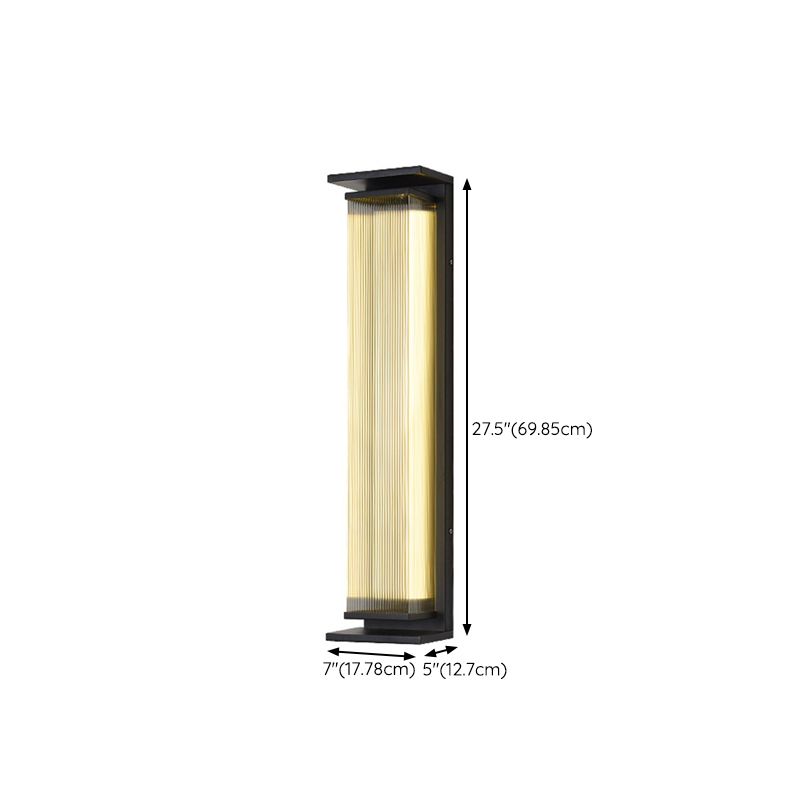 Metal Rectangle Wall Mount Lamp Simple 1 Light Wall Mounted Light Fixture