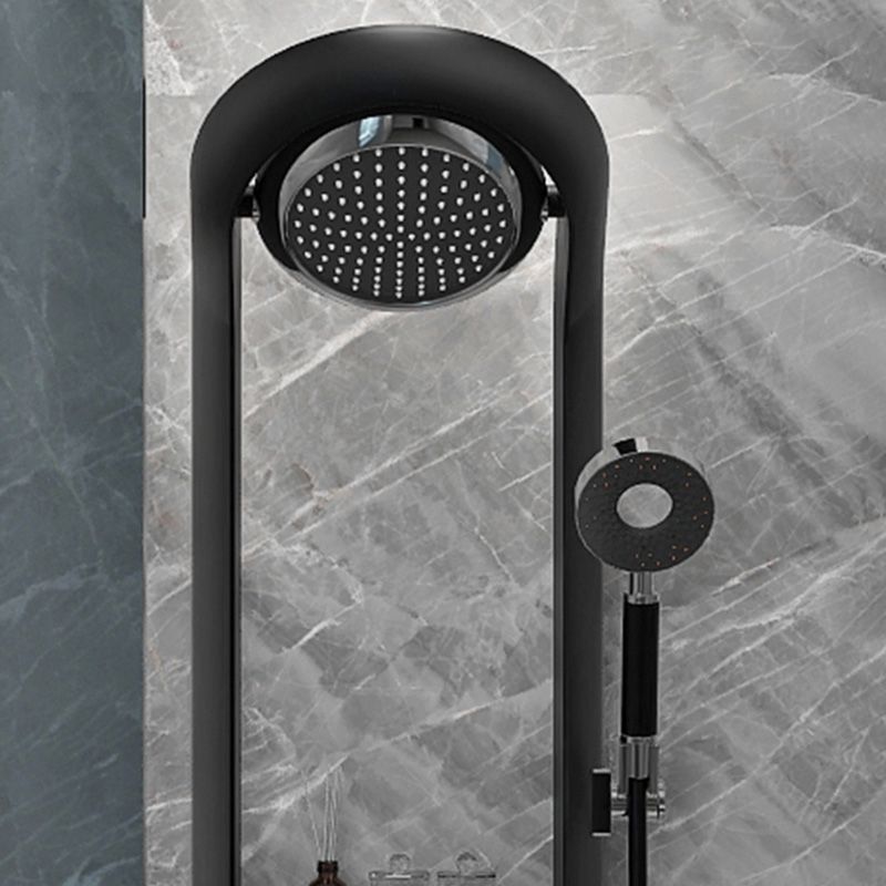 Modern Shower Set Dual Shower Head Slide Bar Thermostatic Wall Mounted Shower System