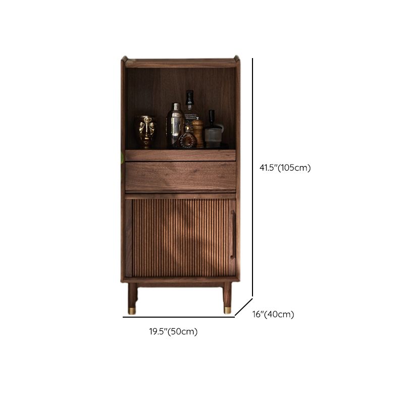 Mid-Century Accent Cabinet Bar Pulls Handle Design Storage Cabinet