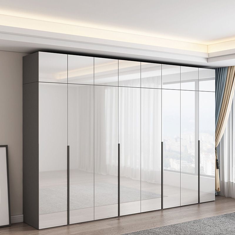 Bedroom Wooden Wardrobe Cabinet Modern Armoire with Soft Close Doors