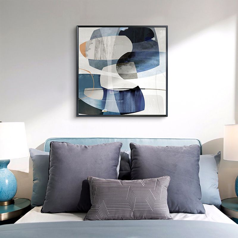 Textured Fabulous Abstract Art Canvas Scandinavian Painting for Bathroom, Multiple Sizes