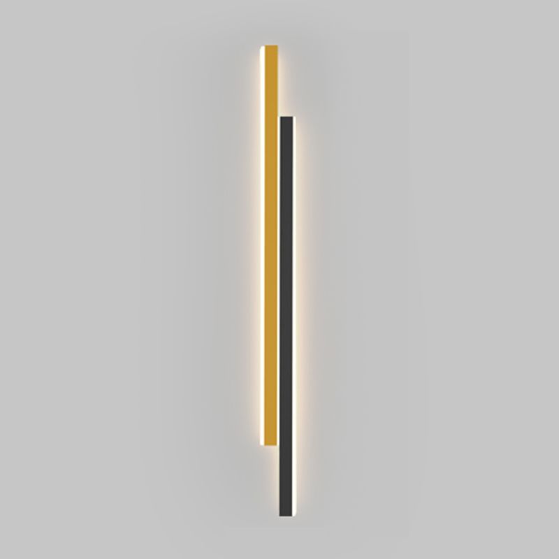 2 lumières linéaires en métal d'éclair