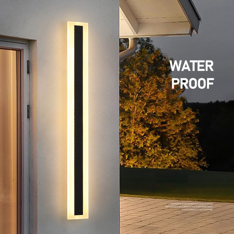 Éclairage de mur de métal linéaire