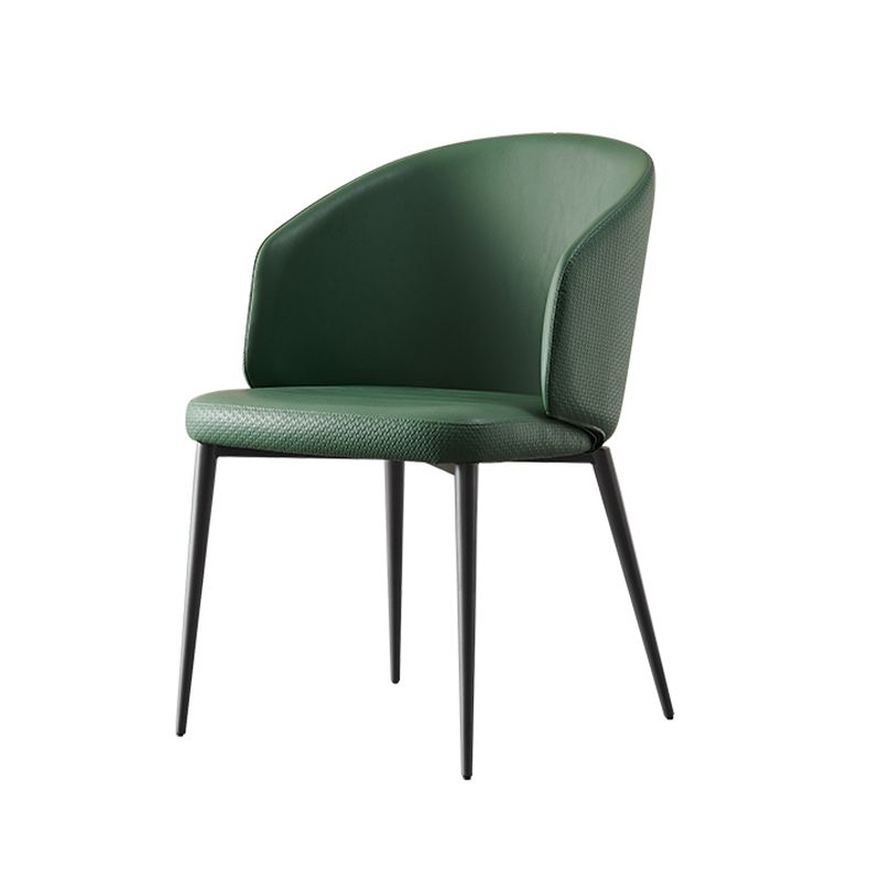 Modern Dining Chair with Metal Legs Upholstered Side Chair for Home