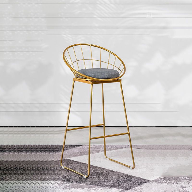 Glam Folding Bar Table Set 1/2 Pcs Bar Table and Bar Stools with Metal Frame