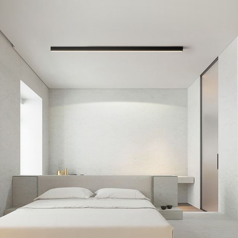 1 Light Linear Flush Mount Ceiling Light New Modern Aluminum Ceiling Light Fixture