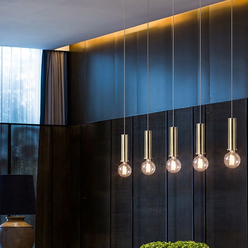 Bulb mini ciondolo mini ciondolo in stile industriale in metallo appeso per sala da pranzo