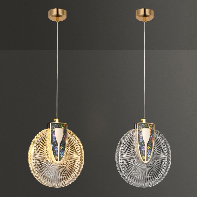 Contemporary Style Linear Shape Pendant Lights Metal Hanging Lamps in Gold