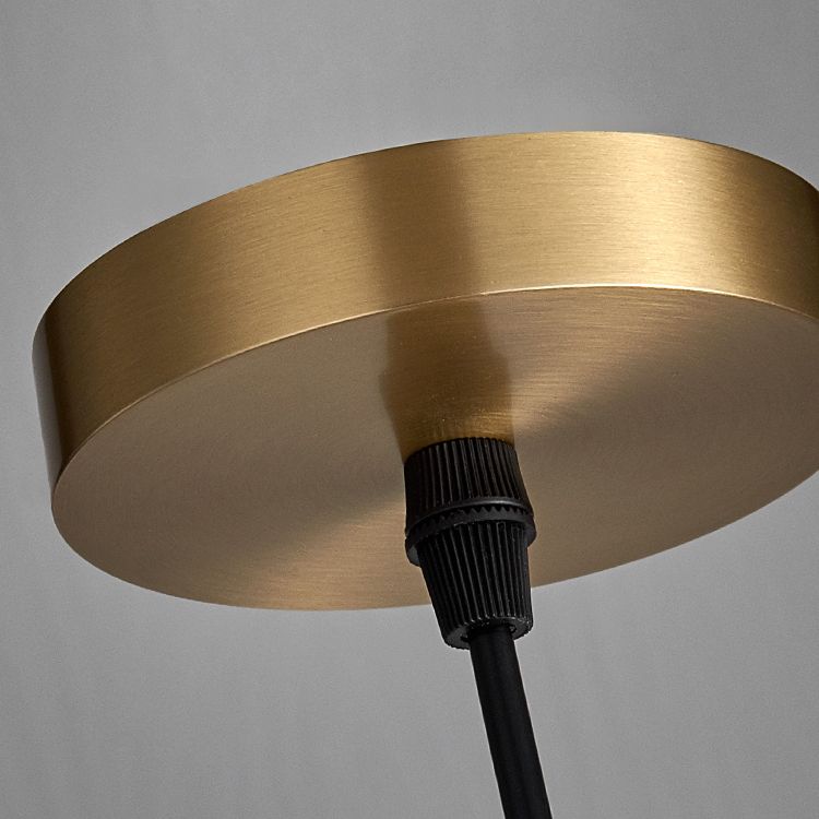 Elongated Dome Marble Hanging Light Fixture Minimalist White Ceiling Pendant for Dining Room