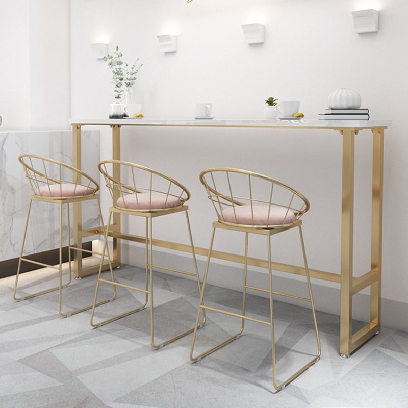 Rectangle Bar Table Contemporary Pub Table for Indoor and Breakroom