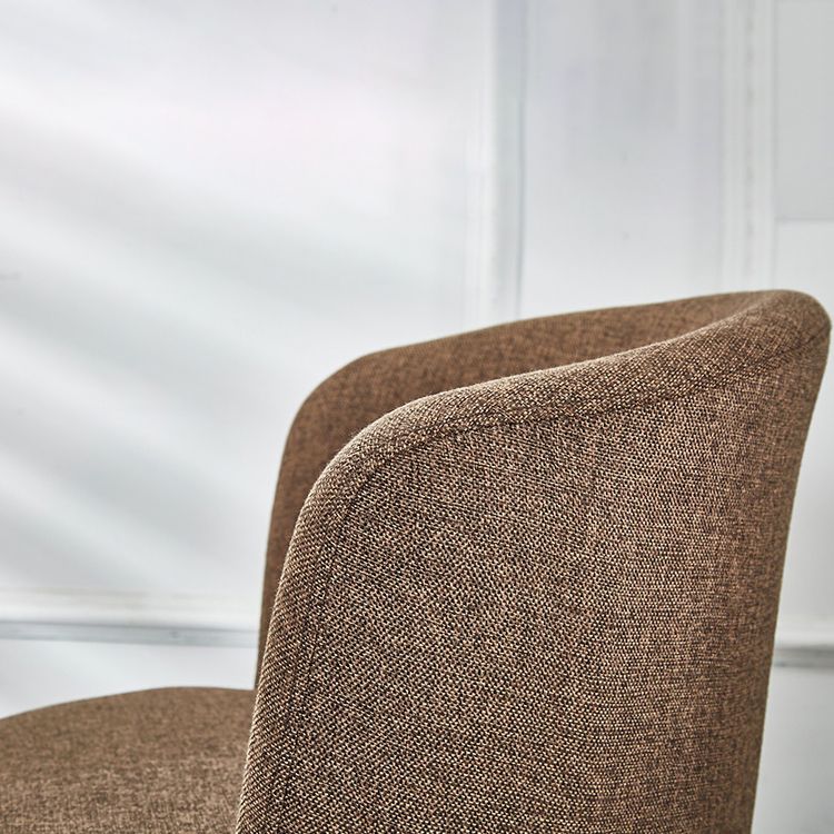 Scandinavian Home Side Chair Parsons Back Metal Upholstered Dining Room Chair