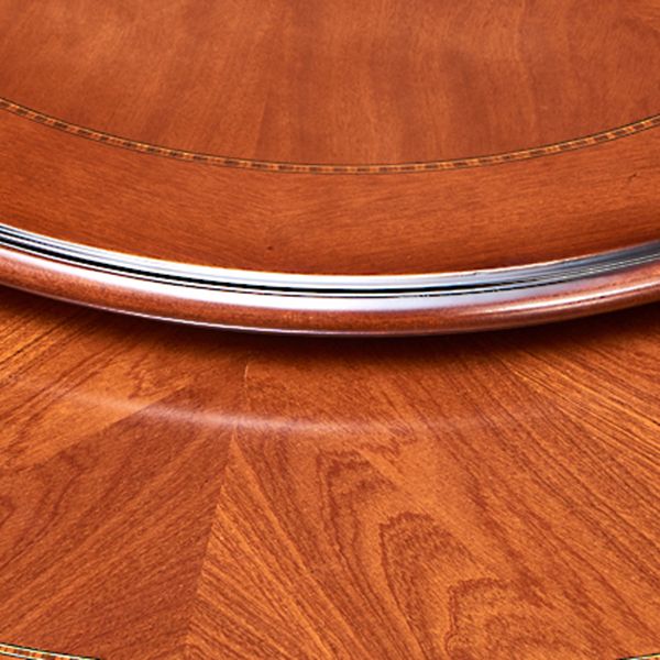 Rubberwood Base Victorian Round Table Pedestal Base Table for Dining Room