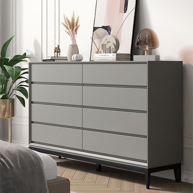 Contemporary Accent Chest with Drawers and Straight Legs Rectangle Chest
