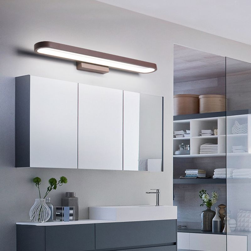 Modern Minimalist Style Rectangular Vanity Wall Lights Acrylic Single Vanity Lamp