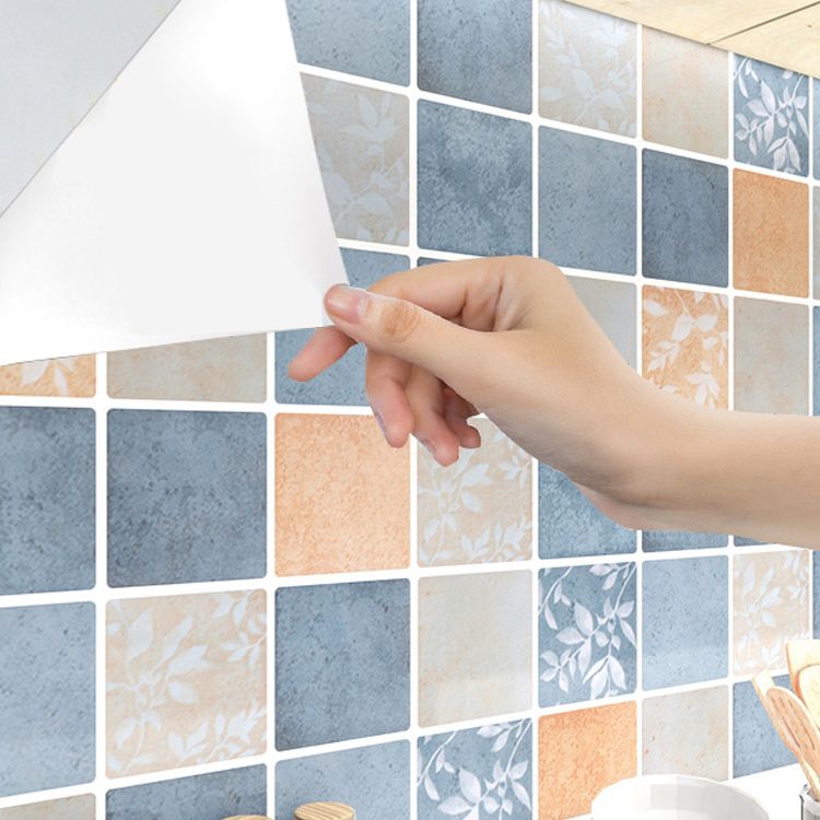 Grid Mosaic Peel & Stick Tile Water-resistant Kitchen Backsplash Wallpaper