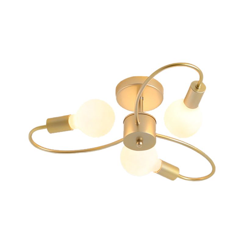Industrial Ceiling Light Simple Flush Mount Light Fixture for Sitting Room