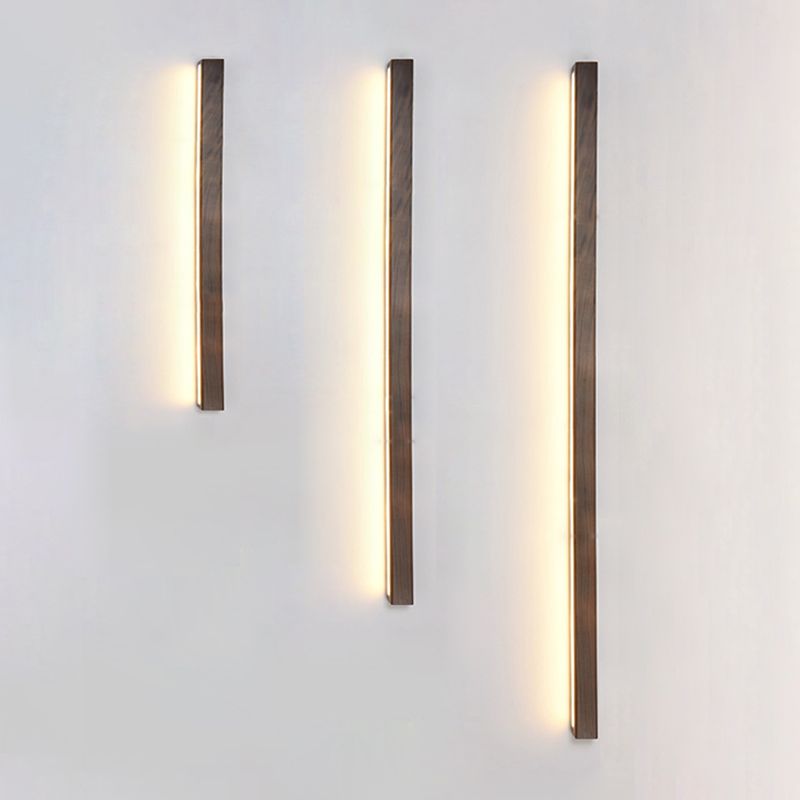 Living Room Wall Sconce Modern Wood Led Simple Wall Mounted Light Fixture