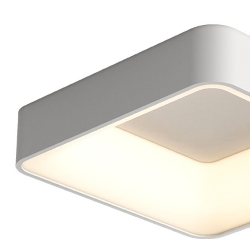 Square Ceiling Mount Light Modern LED Ceiling Light with Acrylic Shade for Bedroom