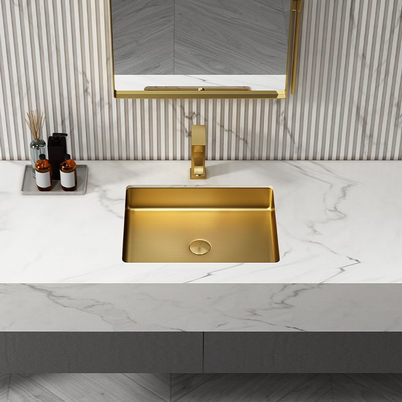 Metal Trough Bathroom Sink Modern Rectangular Trough Bathroom Sink
