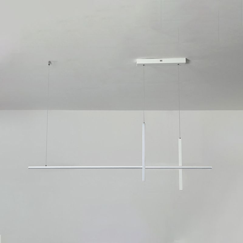 Minimalism Contemporary Style Island Pendants Metal LED Island Chandelier Light for Dining Room