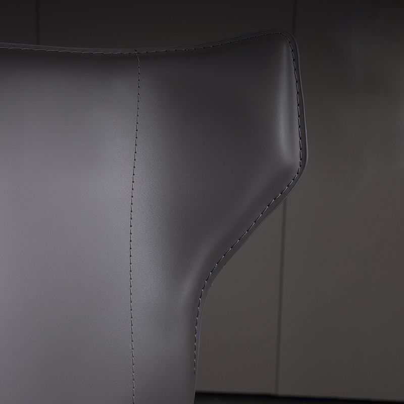 Industrial Wingback Side Chair Upholstered Armless Dining Chairs