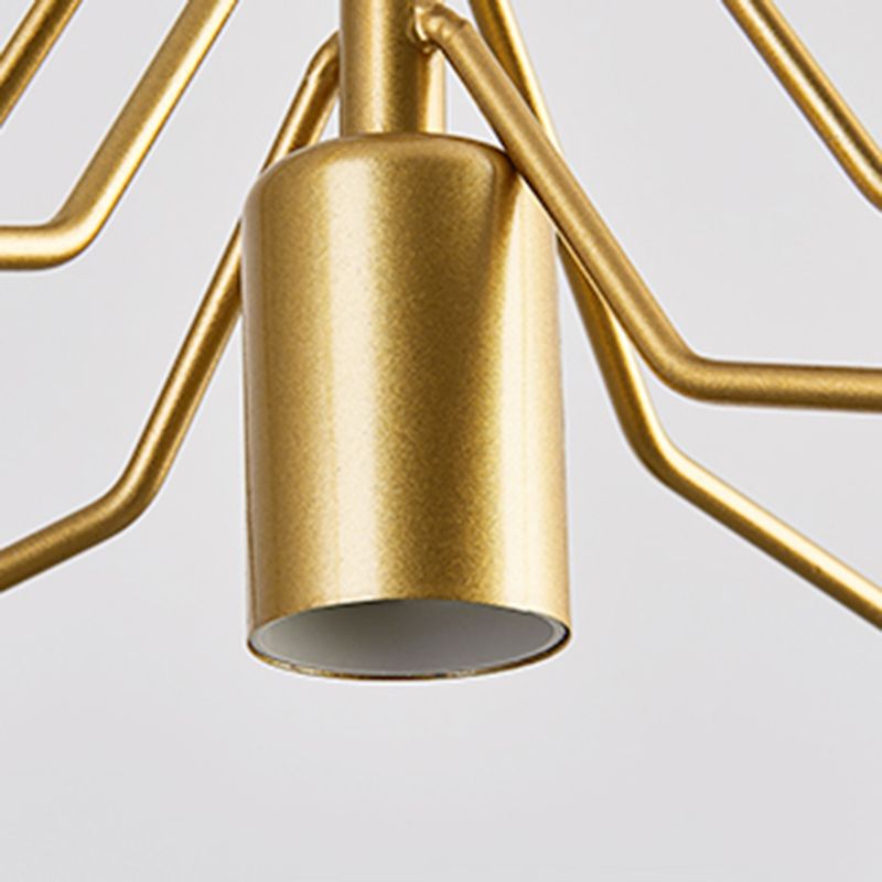 3 Light Cylinder Island Light Modern Metal Island Light Fixture in Gold