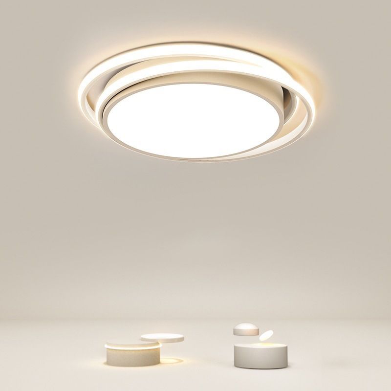 Modernism Single White Flush Mount Lighting Unique Ceiling Light for Bedroom