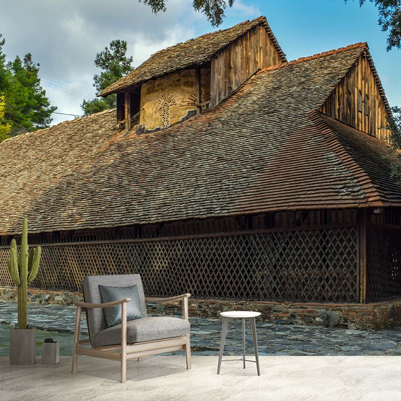 Architexture Photography Style Building Mural Mildew Resistant for Home Decor