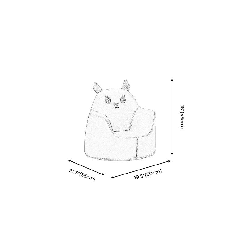 PU Arms Included Barrel Accent Chair with Fixed Back, Flared Arms for Living Room