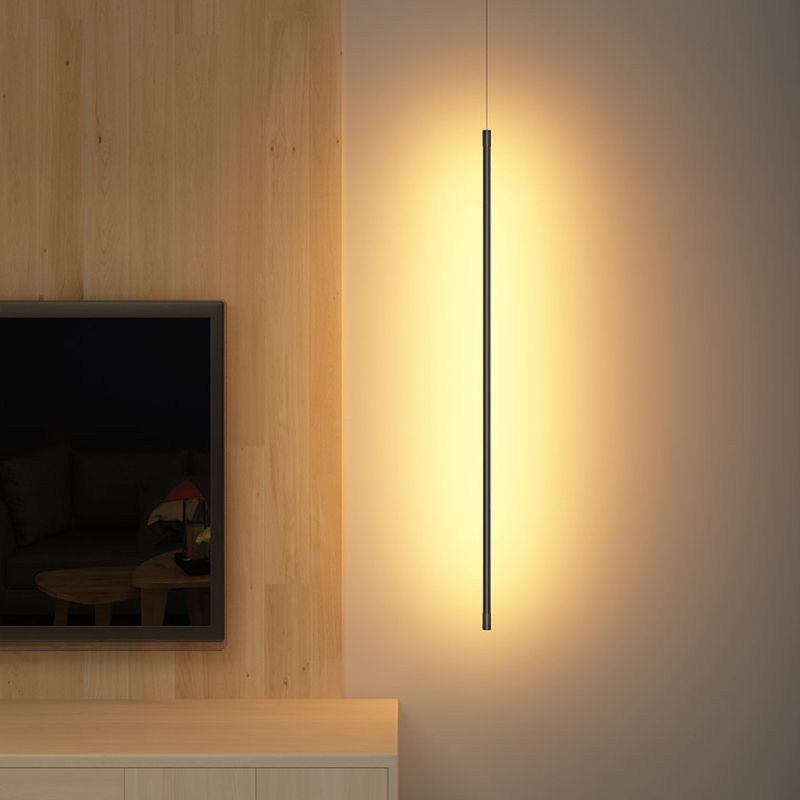 Black Linear a sospensione Light Light MODERNY MODERN MODERN METTAGLIO Apparecchio di illuminazione sospesa