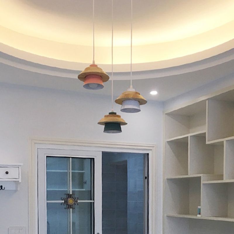 Moderner Stil Geometrisch nach unten Beleuchtung Metall Multi -Lichter hängende Deckenleuchten