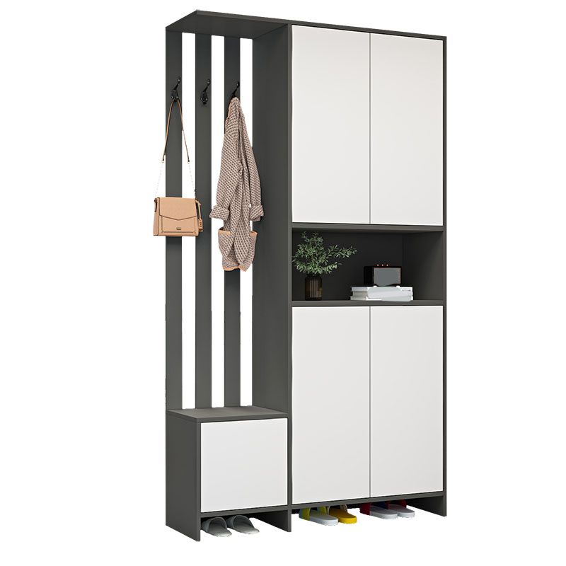 Modern 2-door Wood 78.74" Tall Accent Cabinet with Drawer for Living Room