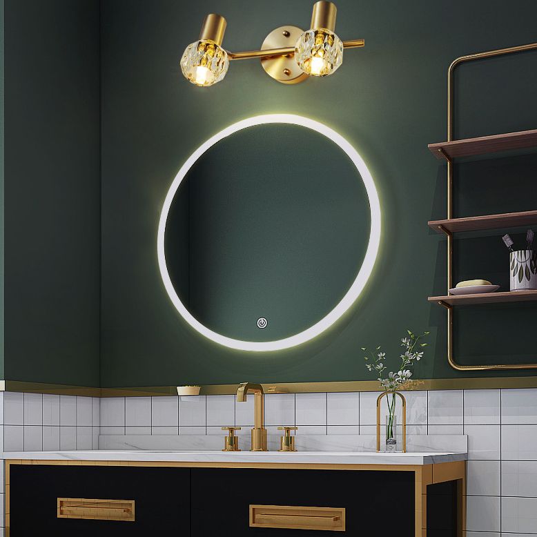 Circle Vanity Wall Lights Assemblées de vanité de cuivre de style luxe moderne