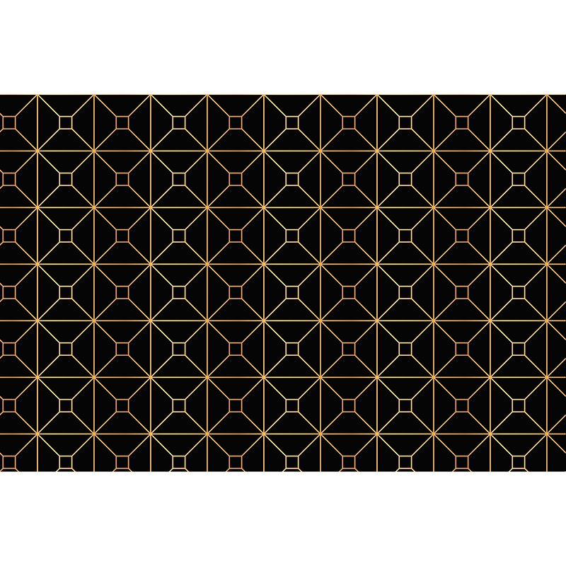 Geometry Mural Decal Modern Decorative for Study Room, Stain Resistant