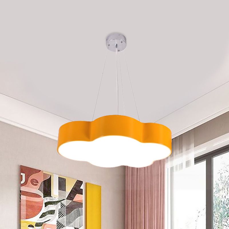 Cucia rossa/gialla a sospensione del soffitto MacAroon LED a pendente acrilico a pendente con baldacchino rotondo