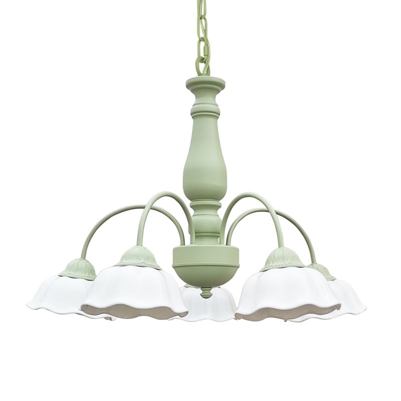 White Glass Hanging Pendant Lights Modern Hanging Lamps for Dining Room