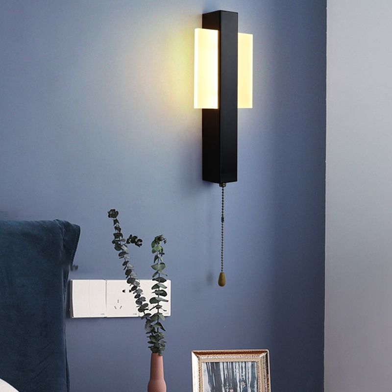 Nordic Metal Wall Light Straight Rotatable LED Wall Sconce for Living Room