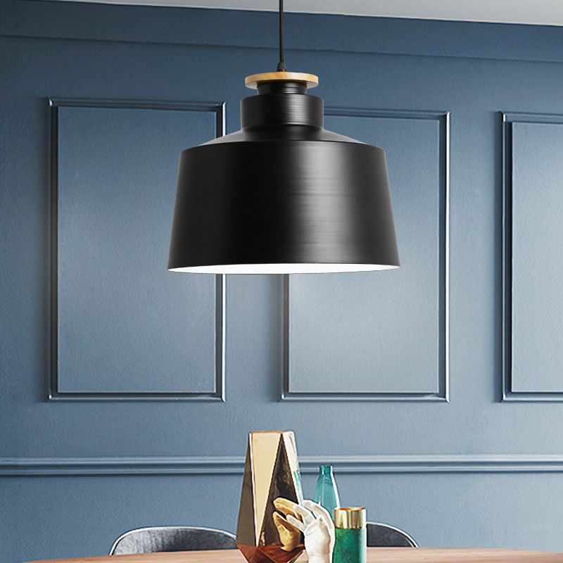Modern Macaron Shaped Hanging Pendant Lights Metal 1 Light Hanging Ceiling Light