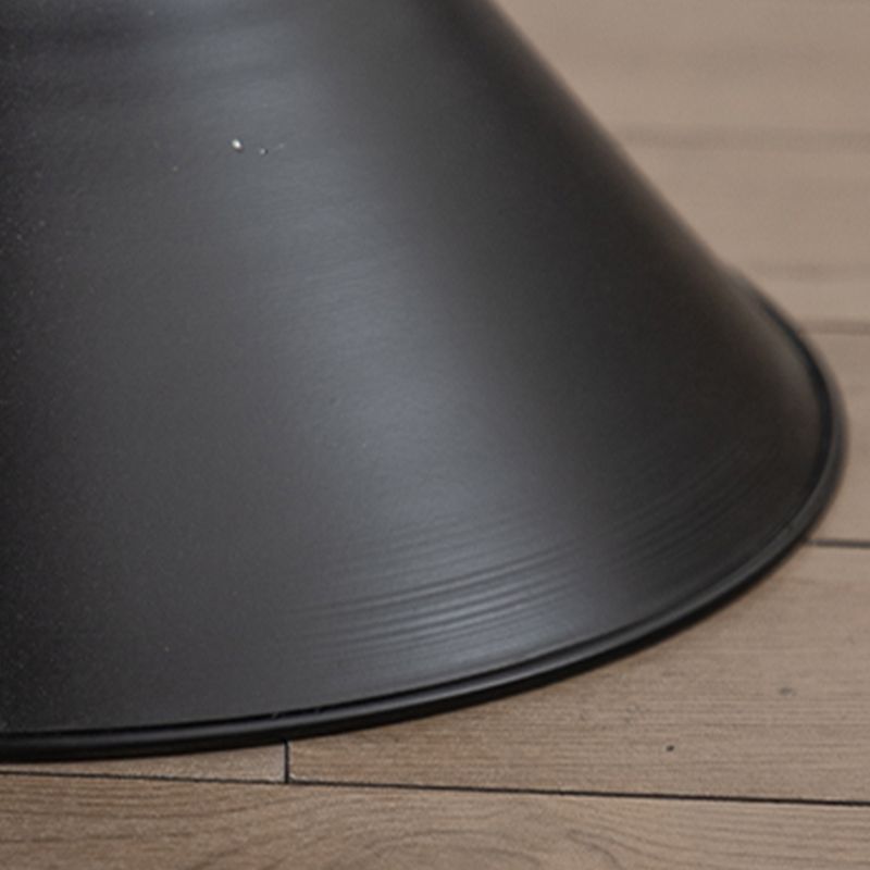 Round Solid Wood Top Coffee Table Iron Pedestal Cocktail Table