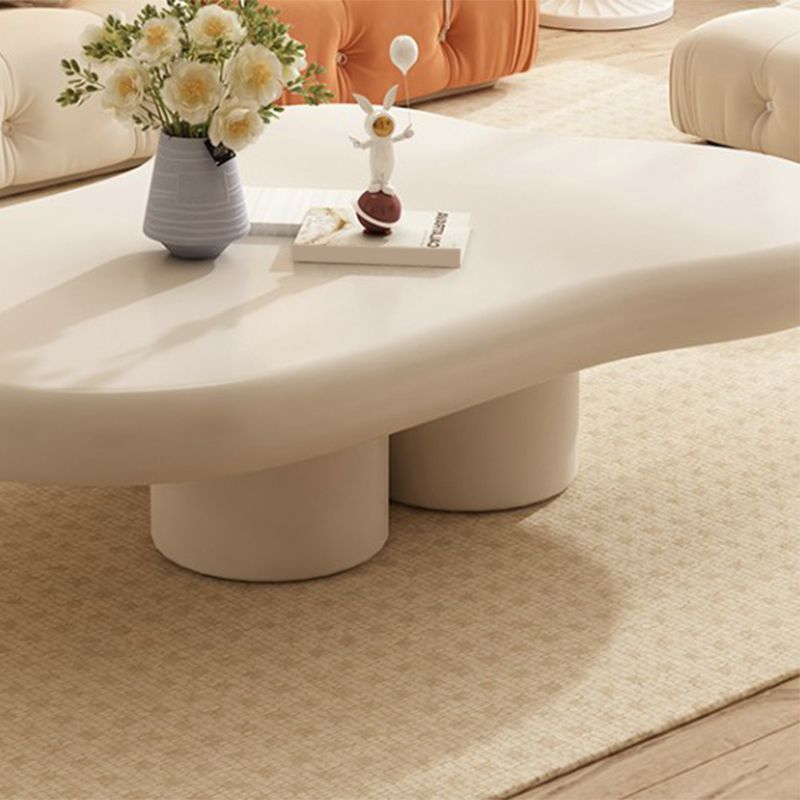 Modern Wood Coffee Cocktail Table 4 Legs Coffee or End Table White