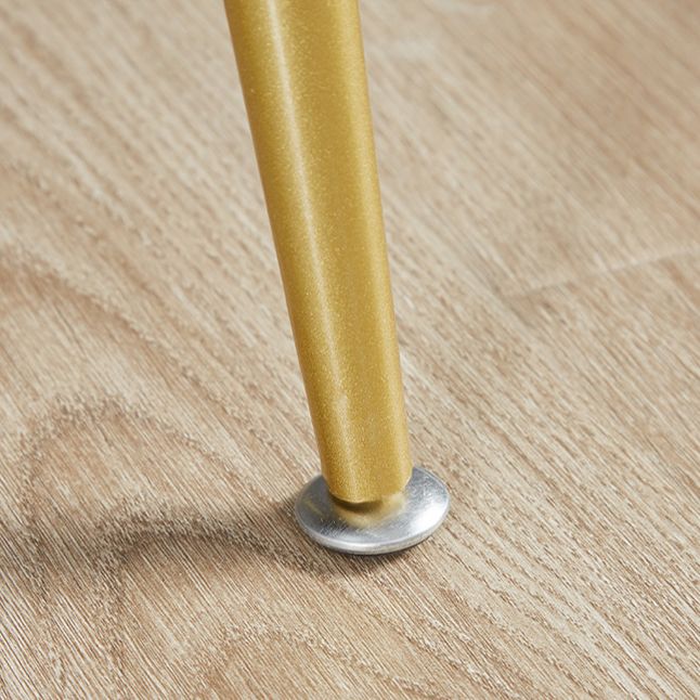 Scandinavian Style Armless Chair Solid Back Upholstered Dining Chairs