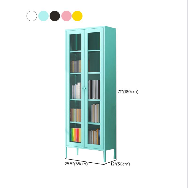 Modern Filing Cabinet Glass Storage Shelves and Pedestal Vertical File Cabinet