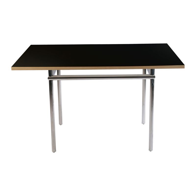 Mesa de comedor rectangular contemporánea mesa interior con 4 patas de metal