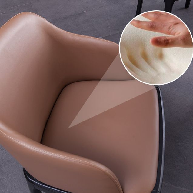 Solid Back Chair Wood Scandinavian Dining Kitchen Room Arm Chair