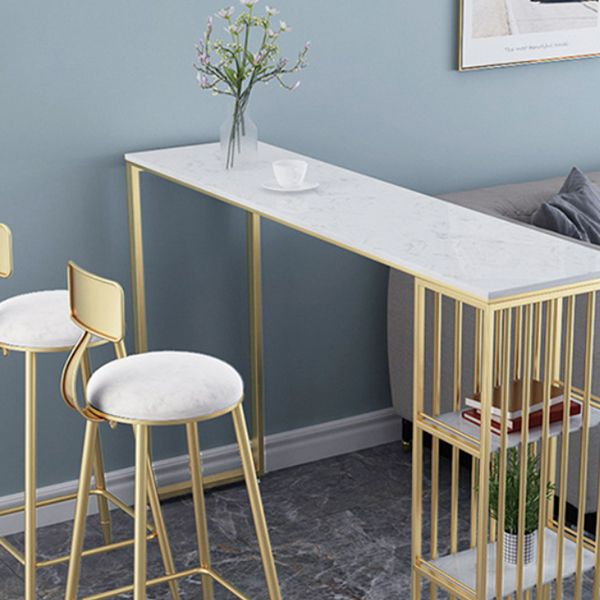 1/2/3 Pieces Pub Dining Set Modern Rectangular Bar Stool and Table Set