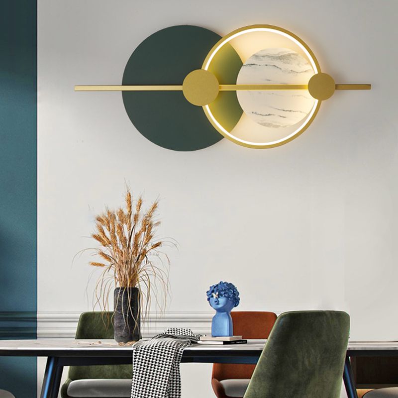 Sala de estar Fondo de pared Splique Nordic Style Circular LED Mural Wall Light