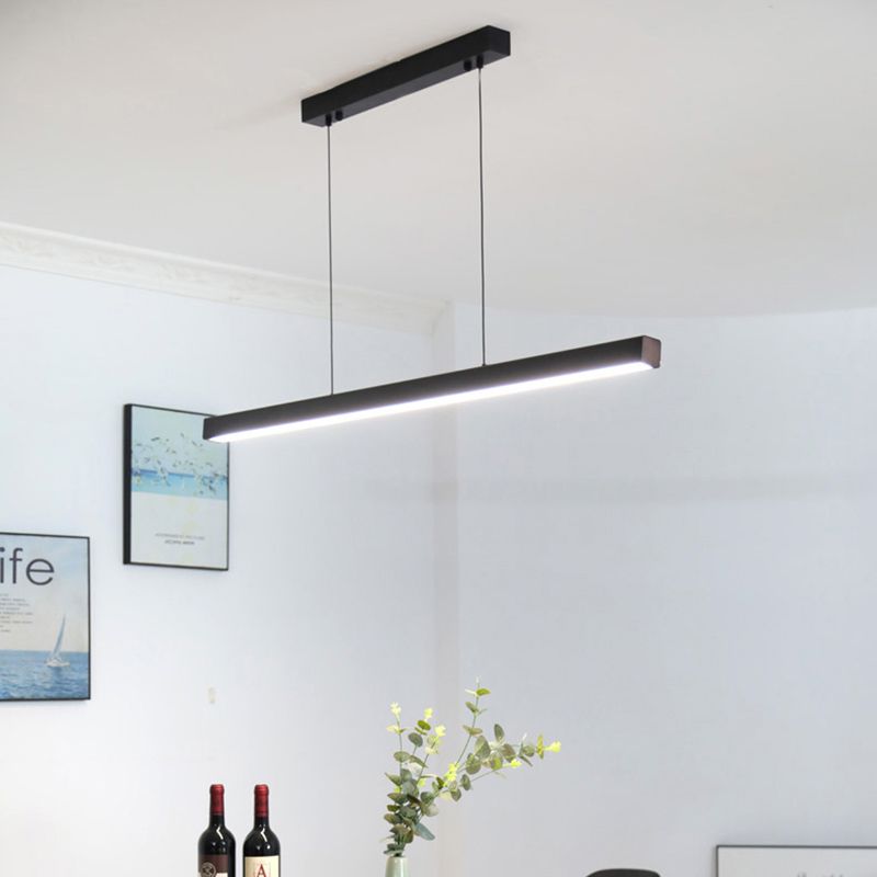 Lampada dell'isola a ciondolo lineare Lampada a pendente moderno a pendente moderno